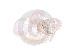 Rock crystals isolated on white background