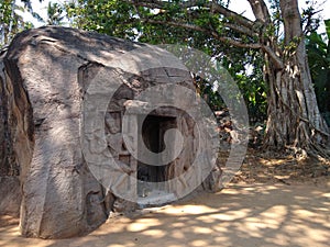 Rock Cut Cave Temple Vizhinjam, historical landmark in Kerala, Thiruvananthapuram