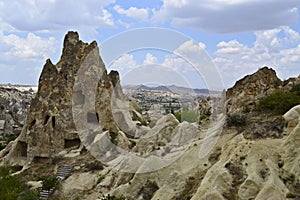 Rock-cut churches in Goreme open air museum