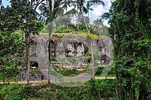 Rock-cut shrines in Gunung Kawi, Bali, Indonesia