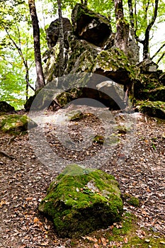 Rock Devil finger in caucasus mountains