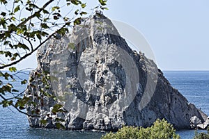 Rock Diva at the shore of Simeiz