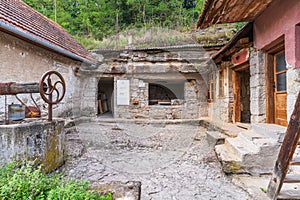 Rock dwelling in Brhlovce, Slovakia