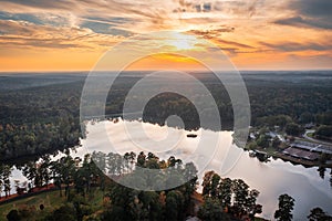 Rock Eagle Lake, Putnam County, Georgia, USA