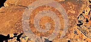 Rock engravings at Twyfelfontein, Namibia