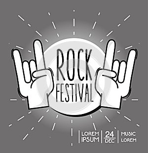 Rock festival concert music event