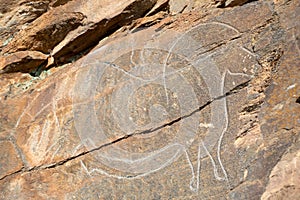 rock figure located in Mazouco belonging to the Foz Coa itinerary