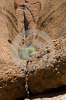 Rock Fissure in the Olgas