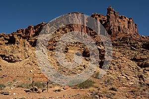 Rock Formation Above The Junction of Upheaval Canyon and Syncline Loop Trails photo