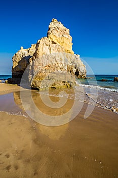 Rock Formation On Algarve Coast - Lagoa, Portugal