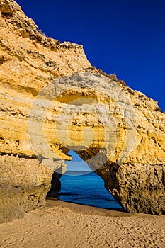 Rock Formation On Algarve Coast - Lagoa, Portugal