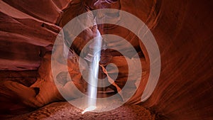 Rock formation in Antelope Canyon in Page, Arizona, USA