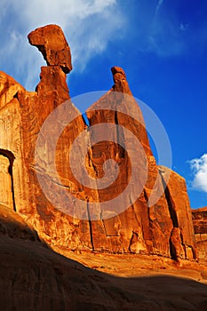 Rock formation, Arches National Park, Utah