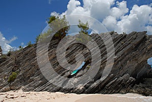 Rock formation in Bermuda