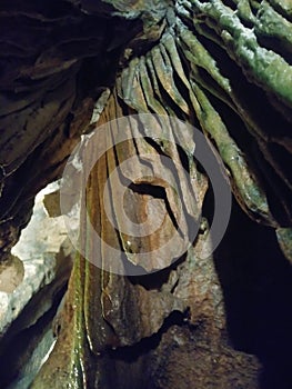 Rock formation in cave at Linville caverns