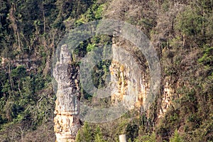 Rock formation composed of sandstone known as Stone Tower