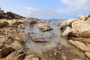 Rock formation in corsica