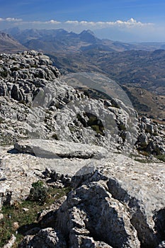 Rock formation at El Torcal de Antequera