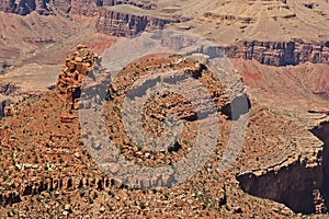 Rock formation at the Grand Canyon