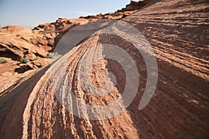 Rock formation at the Horseshoe bend in Utah, USA