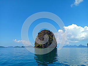 Rock formation in the island of elnido palawan