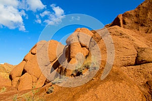 Rock formation in Kirgyzstan