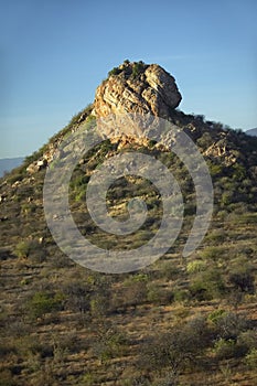 Rock formation at Lewa Conservancy in Kenya, Africa