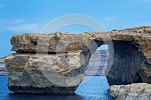 Rock formation on Maltese island of Gozo - so-called Azure Window