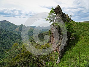 Rock formation on the mountain