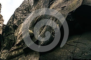 Rock formation in the national park Sumava-Czech Republic.