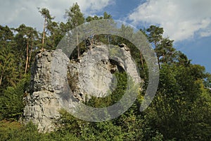 Rock formation near Rieden, Upper Palatinate, Germany