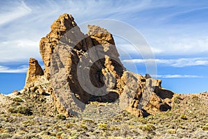 Rock formation near Teide volcano, Tenerife