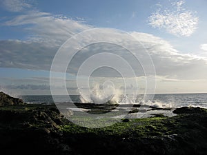 A rock formation off the Indonesian island of Bali, Tanah Lot