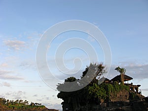 A rock formation off the Indonesian island of Bali, Tanah Lot