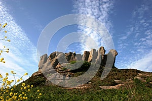 Rock formation on the Pink Granite Coast