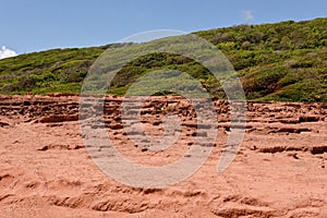 Rock formation of Praia do Amor near Pipa, Brazil