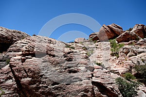 Rock Formation in Red Rock Canyon, Nevada