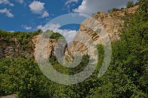 rock formation of Roka Hegy in Budapest