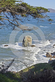 Rock formation in San Francisco Bay