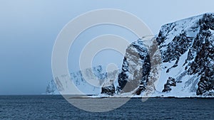 Rock formation in shape of church in Norway