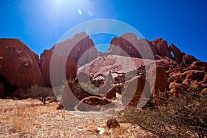 Rock formation at Spitzkoppe, Namibia