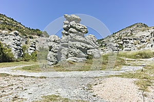 Rock formation The Stone Dolls of Kuklica, North Macedonia