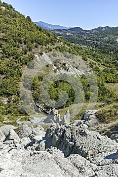 Rock formation The Stone Dolls of Kuklica, North Macedonia