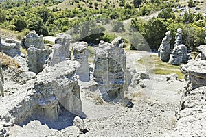 Rock formation The Stone Dolls of Kuklica, North Macedonia