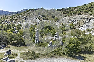 Rock formation The Stone Dolls of Kuklica, North Macedonia