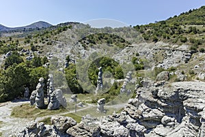 Rock formation The Stone Dolls of Kuklica, North Macedonia