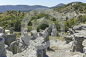 Rock formation The Stone Dolls of Kuklica, North Macedonia