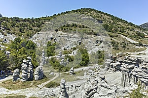 Rock formation The Stone Dolls of Kuklica, North Macedonia