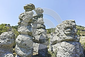 Rock formation The Stone Dolls of Kuklica, North Macedonia