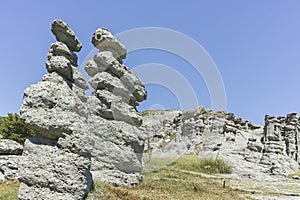 Rock formation The Stone Dolls of Kuklica, North Macedonia